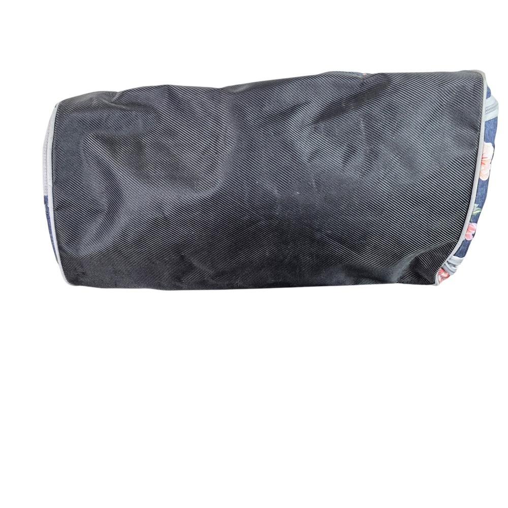 Vooray Burner Gym Duffel Bag Women Large Navy Pink Floral Good Shoe Compartment - Picture 5 of 13